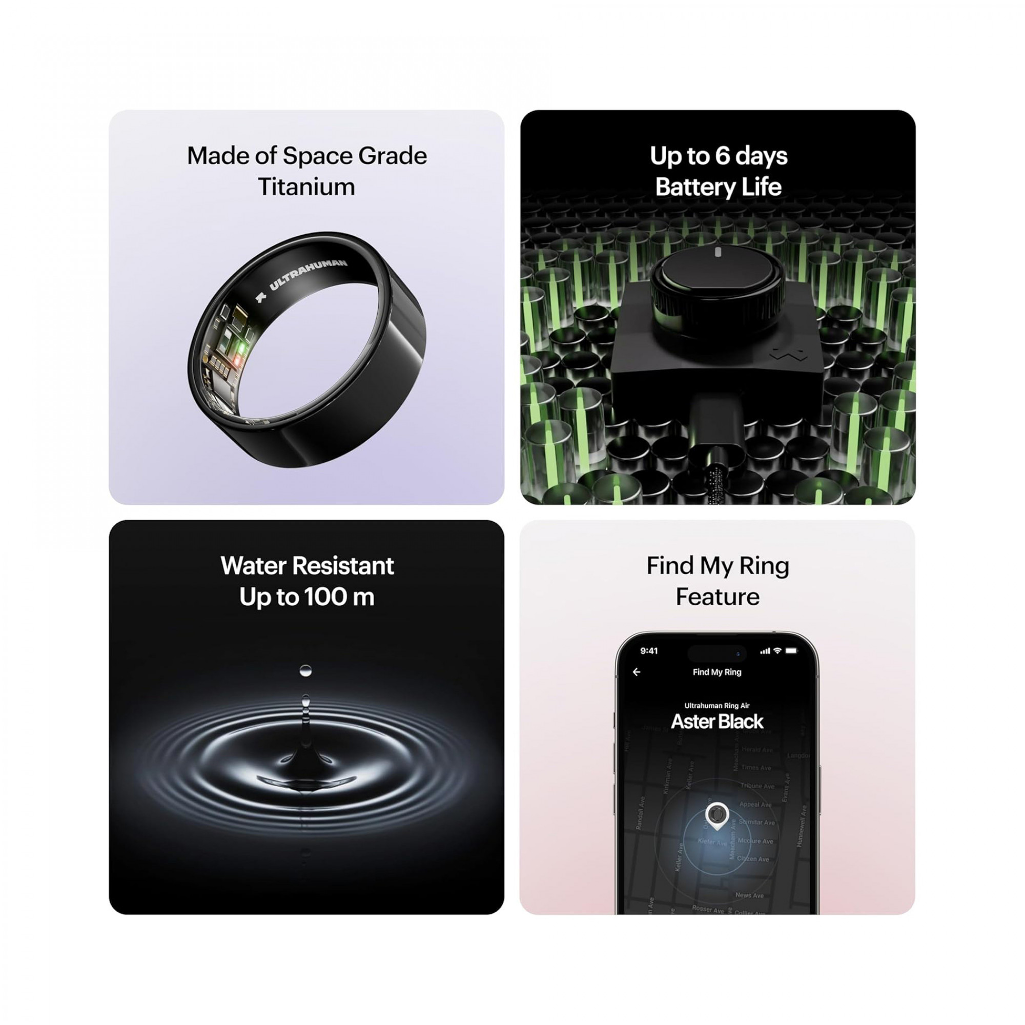 Умное кольцо ULTRAHUMAN Ring AIR (Space Silver)